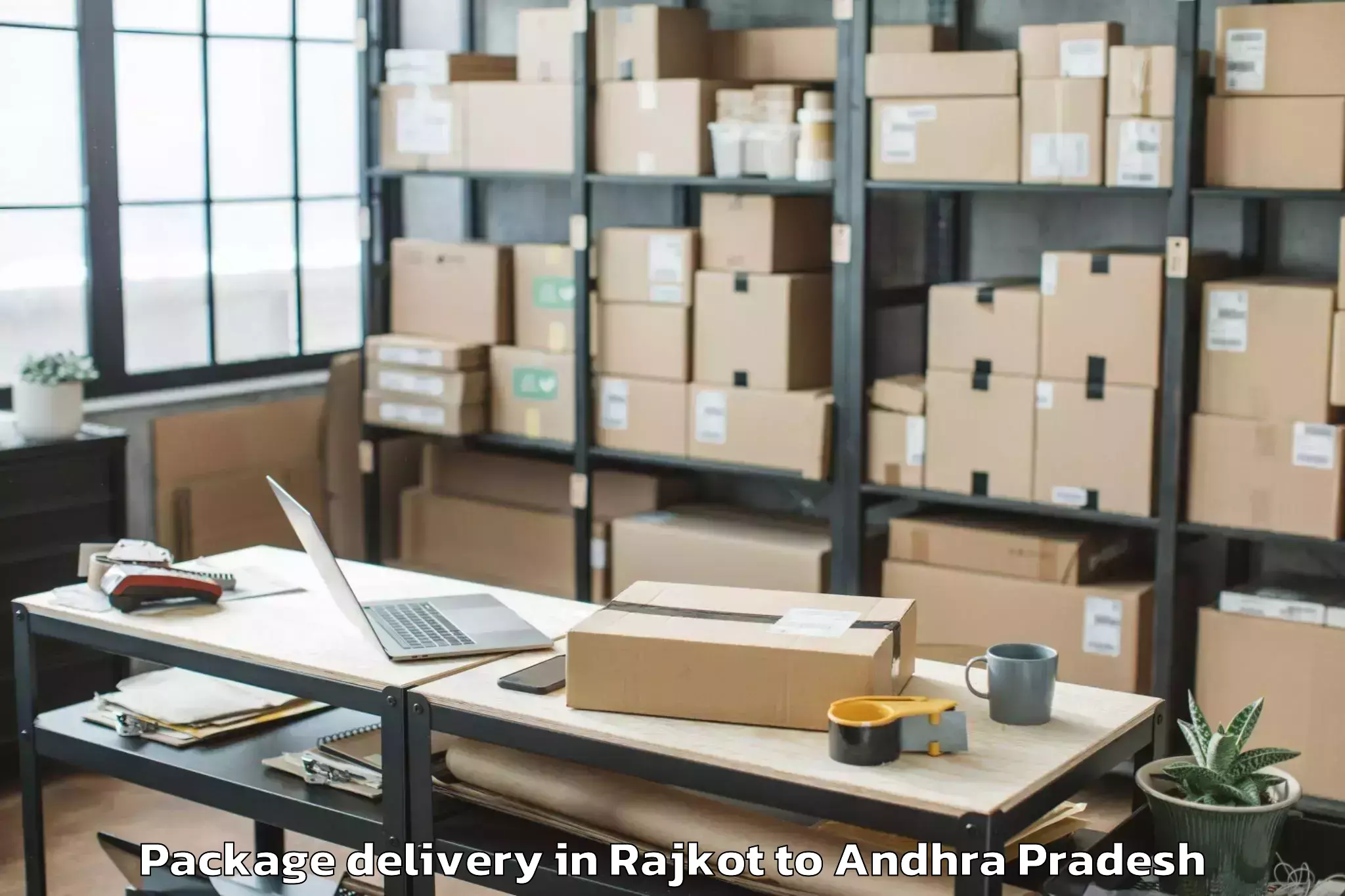 Leading Rajkot to Ganapavaram Package Delivery Provider